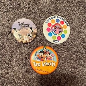Walt Disney World Pins Bundle Of 3